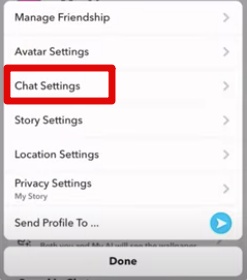 chat settings